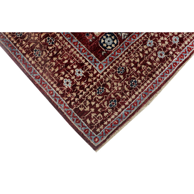 Aryana Hand-Woven High-Quality Red/Beige/Blue Area Rug