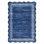 Washable Modern Scalloped Area Rug, Solid Large Throw Rug