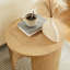 Table de bout ronde en bois Aspect