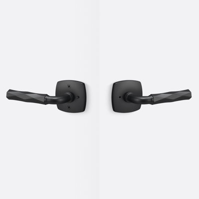 Rosette Forma Intimité en noir mat, Grip Vertex en noir mat
