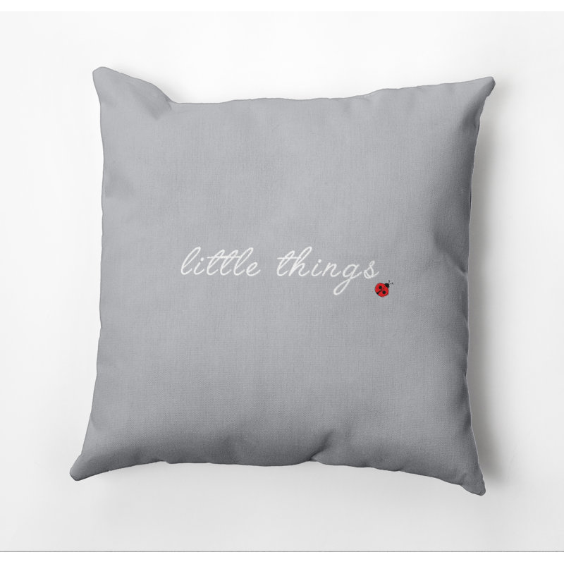 Housse et insert de coussin carré imprimé, 20 po x 20 po, Gris