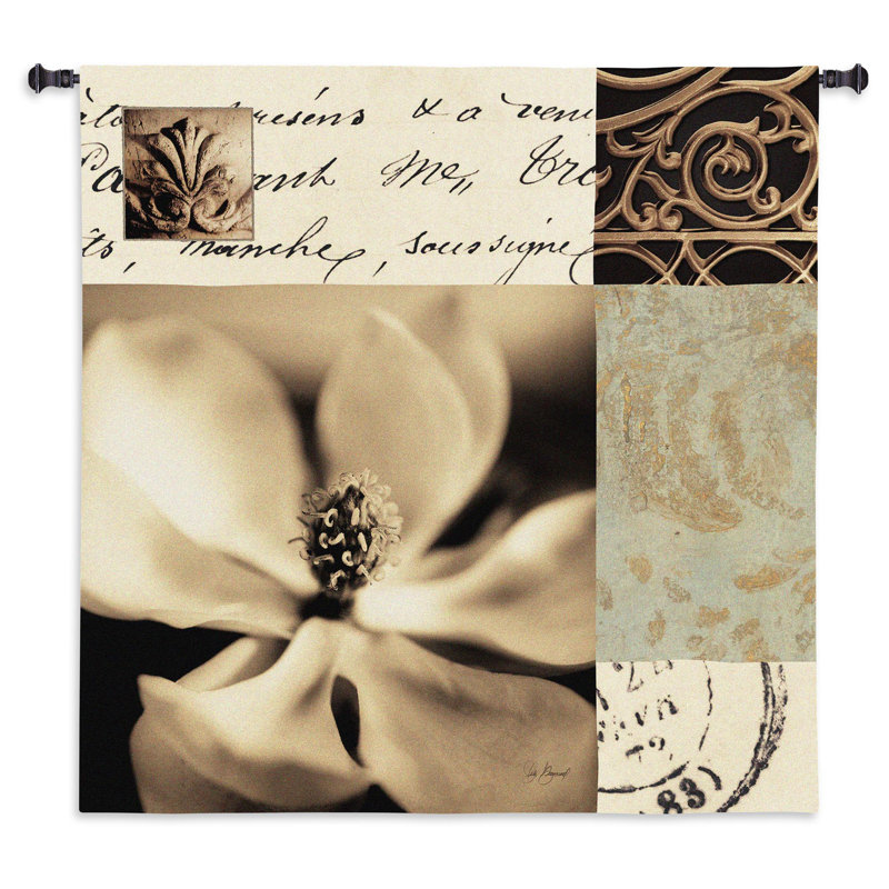 Tapisserie florale Magnolia, H 35 po x l 35 po