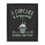 Cadre flottant «Cupcake Is Happiness with Icing», design par Lettré et doublé-1719955076-1719955077