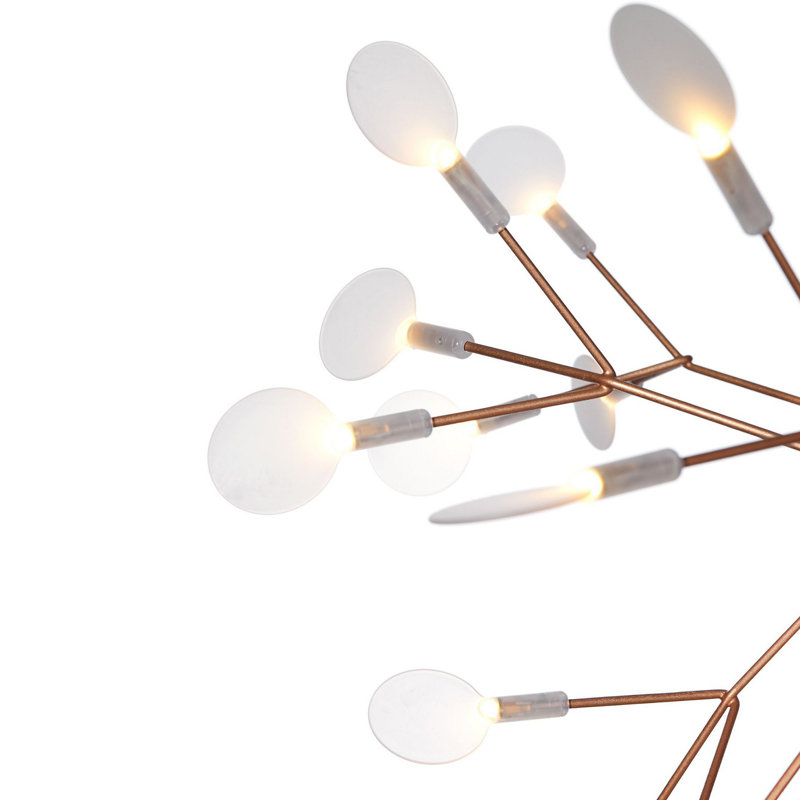 Heracleum III The Big O LED Chandelier, Copper, 63 inches, 4 meters