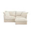 Canapé 2 places contemporain avec repose-pieds-130046812