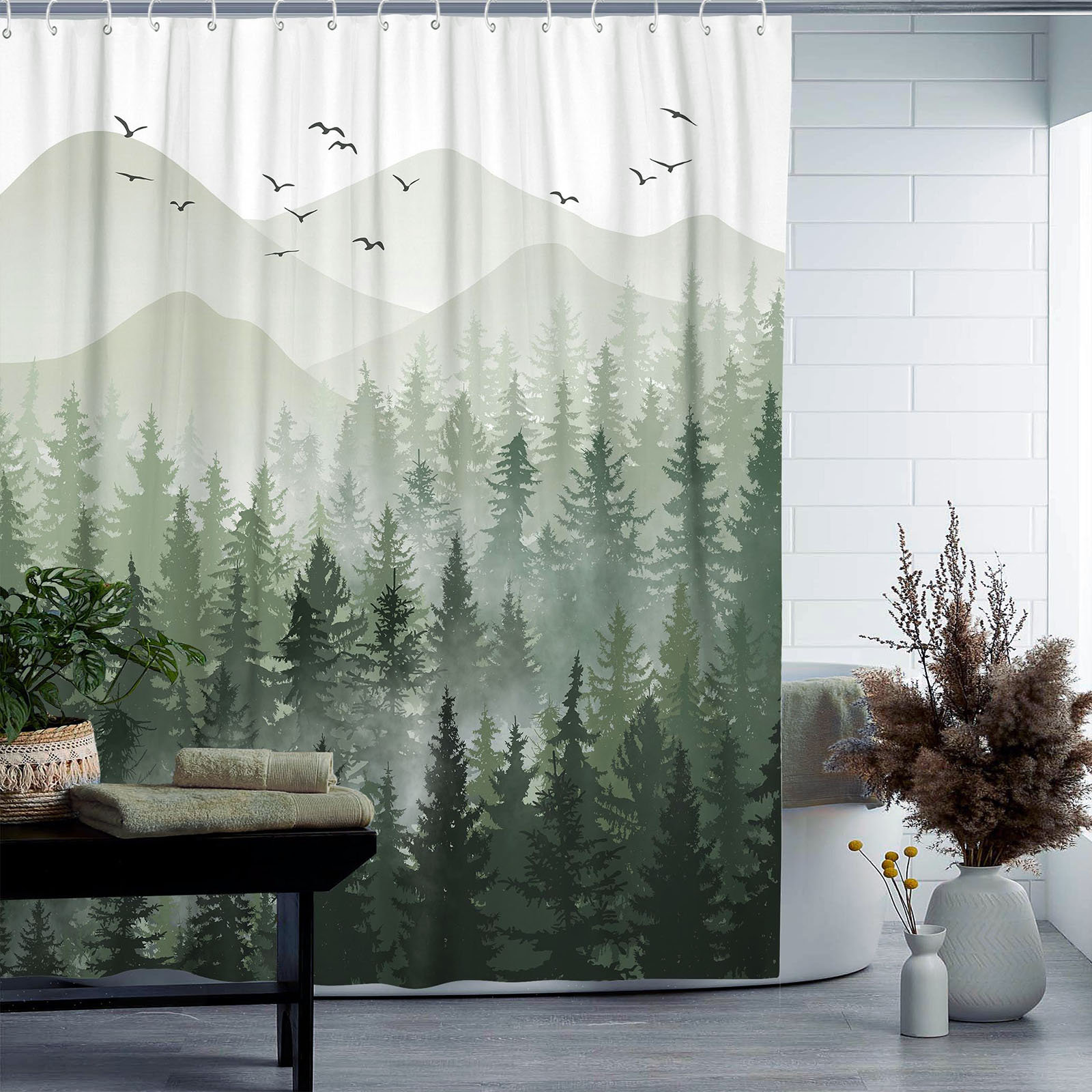 Millwood Pines Raycliff Floral Shower Curtain & Reviews | Wayfair