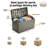 EHHLY 121 Gallon Outdoor Storage Box Large, Lockable Outside Storage Containers Waterproof Patio Cushions Storage Deck Boxes, Rattan Plastic Garden Hose Storage Boxes Resin Pool Storage Bins-111362135