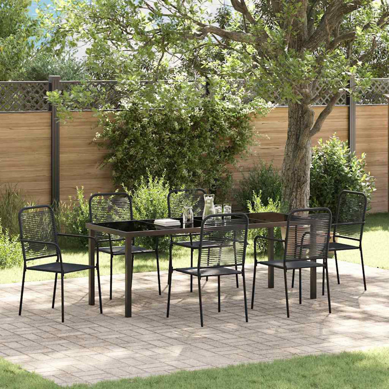 6 - Person Patio Dining Set with Rectangular Table