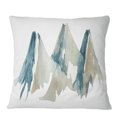 Coussin Blue High Mountain Range I - Traditional