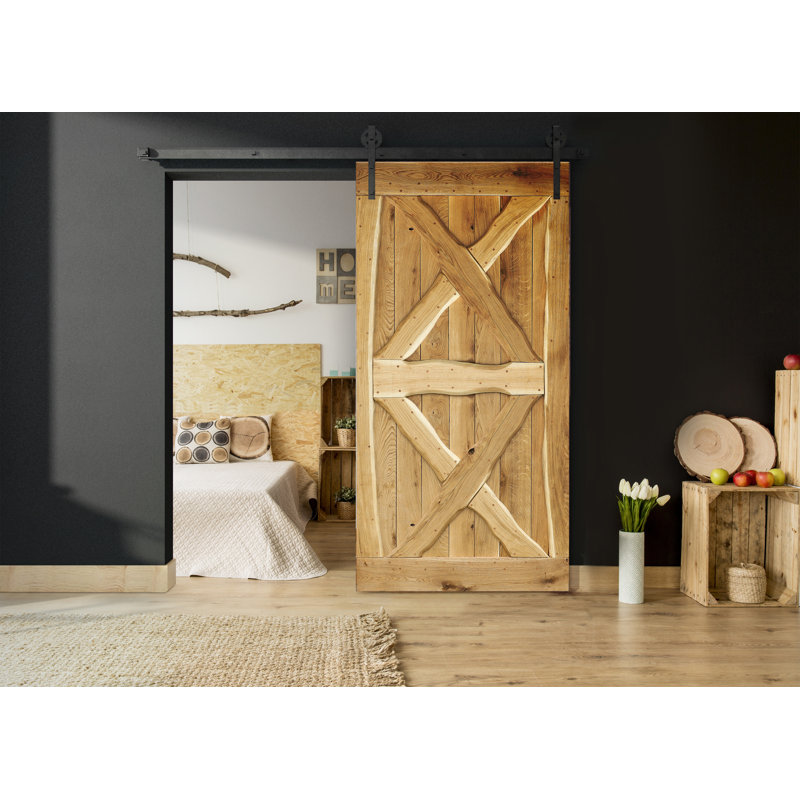 Makena Barn Door, Natural Oil, 210cm H x 90cm W x 4cm D