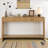 3-Drawer Console Table with Vertical Slats-1943750547