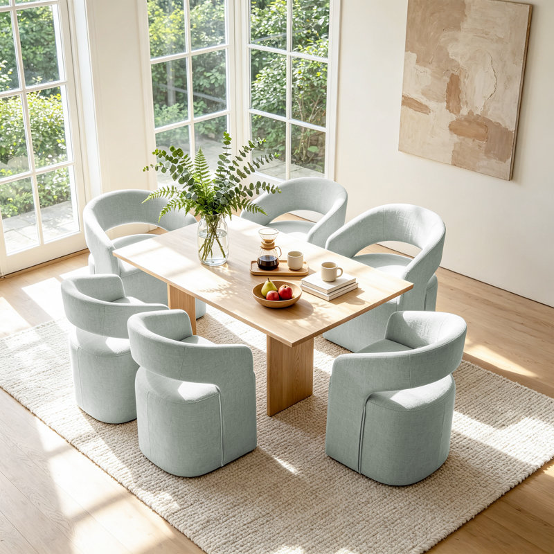 Fauteuil Chenille, 6, Bleu glacier