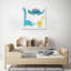 « dino trio », peinture sur toile tendue-1496436080