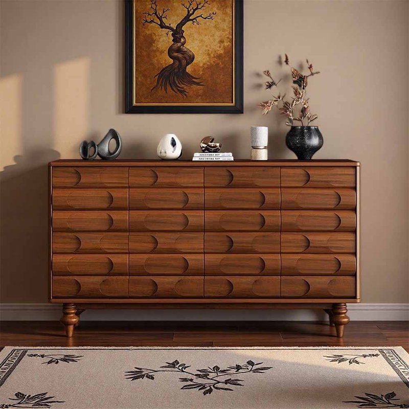 European style creative exquisite shoe cabinet, Brown
