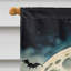 Drapeau de la maison d'Halloween volante sorcière effrayante