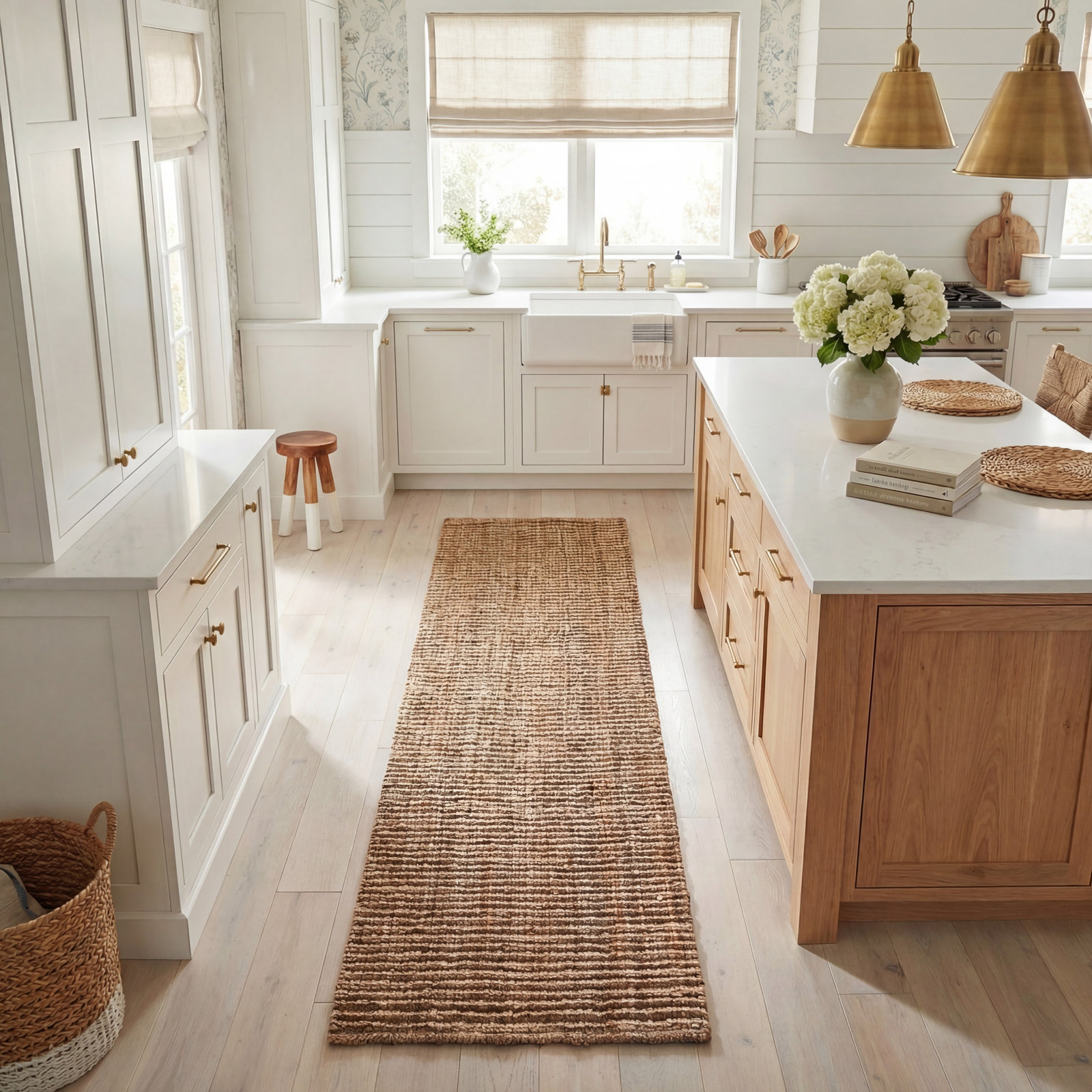 Erroll Handwoven Jute Area Rug, Runner 2'6" x 8'