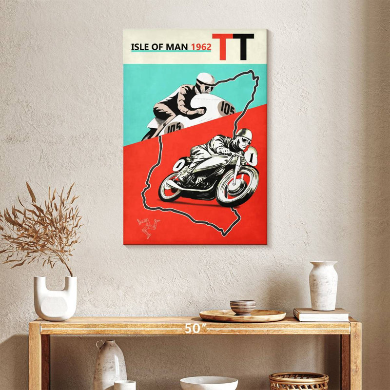 Mehar Isle Of Man TT 1962, 36" H x 24" W