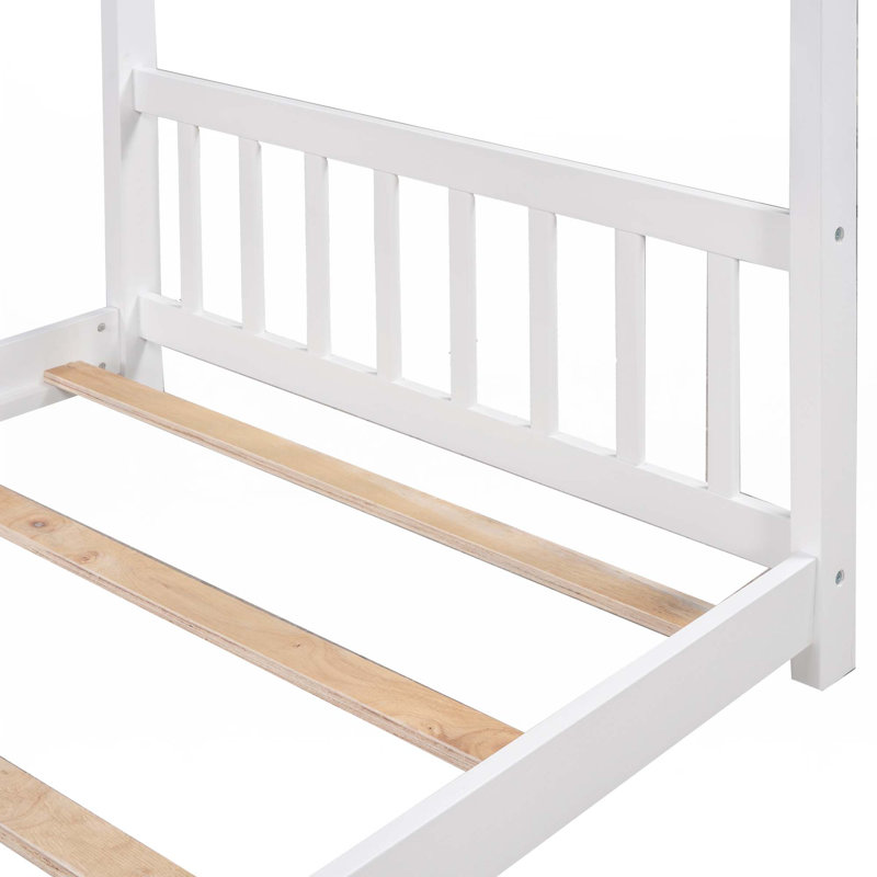Lit plateforme House, Blanc