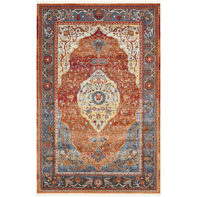 Tapis à oriental brun Mulvihill