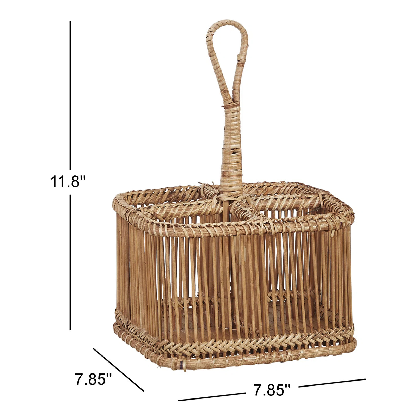 Coastal Solid Wood Decorative Basket 1