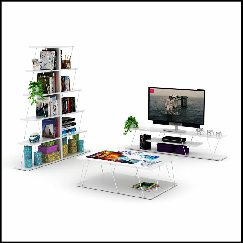 Meuble télé FurnisHome, Blanc