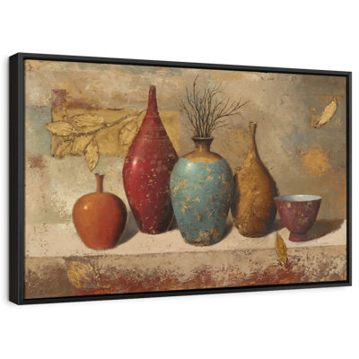 "Feuilles et vaisseaux avec brindilles", art mural