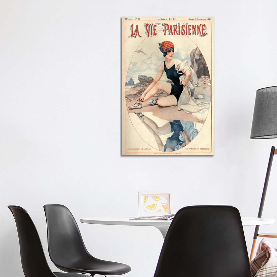 1927 La Vie Parisienne Magazine Cover von Cheri Herouard - Galerie-verpackte Leinwand Giclée auf Leinwand