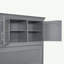 Grand lit escamotable avec armoires de rangement et tablettes-105490572