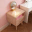 Table de chevet en bois massif avec tiroir et tablette ouverte, table de chevet moderne de style Mid-Century avec finition en bois naturel, conception compacte et robuste pour la chambre à coucher ou le bureau, assemblage facile