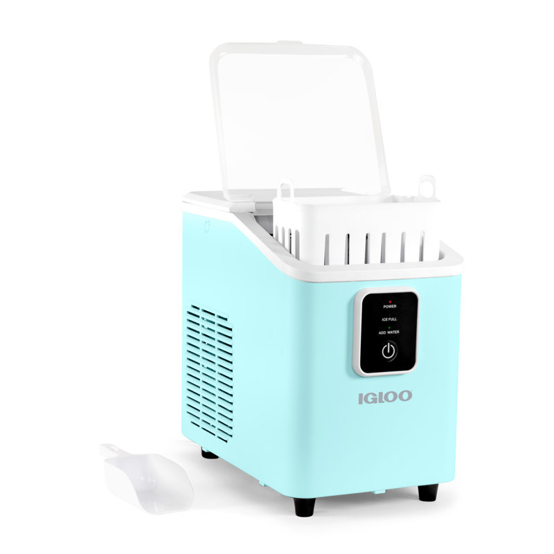 Igloo 26lb Self Cleaning Ice Maker Aqua, Blue