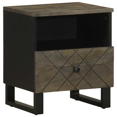 Amry 40cm W Metal Bedside Table