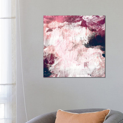 Abstract Roses - Wrapped Canvas Painting