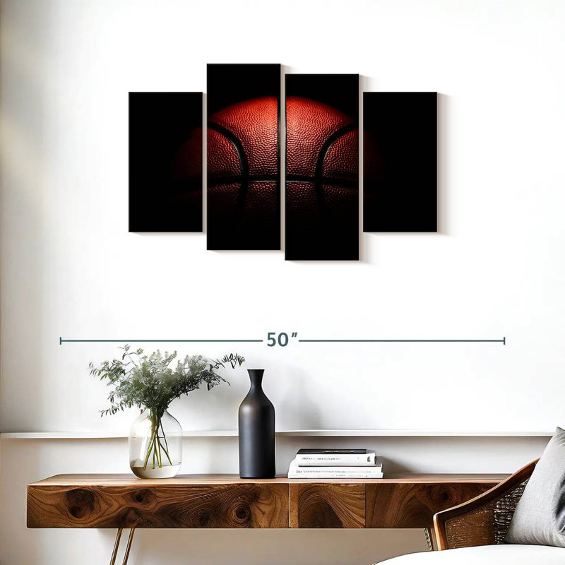 Ballon de basketball Sirci dans le noir, H 22 po x l 36 po