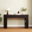 Console rétro avec rangement, 3 tiroirs, 1 pied de table-123043598