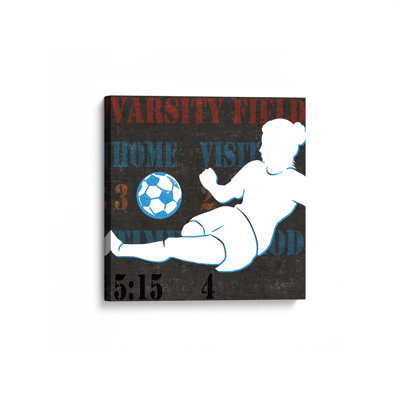 Reproduction d'art sur tableau de pointage de soccer féminin v2 par Michael Mullan