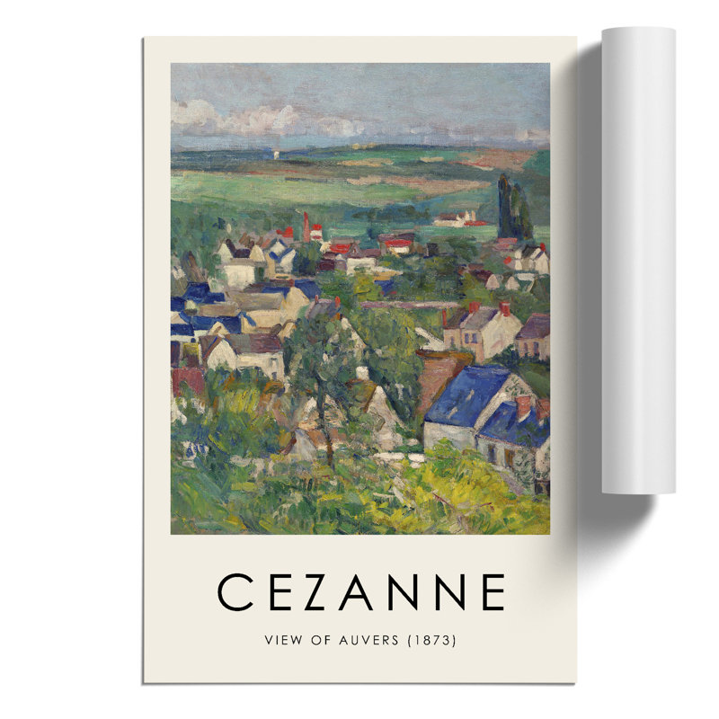 View Of Auvers by Paul Cezanne - No Frame Painting, 59cm H x 42cm W x 0.1cm D