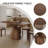 Solid Wood Ash Solid + Manufactured Wood brown Dining Table-1284619975
