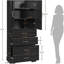 Armoire de rangement de 72,2 po de hauteur avec 3 tiroirs et tablette réglable-850398633