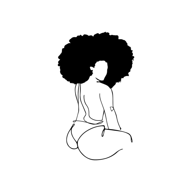 «Nude in Black No. 6» par Domonique Brown - impression sur toile tendue, H 26 po x l 18 po x 1,5 po