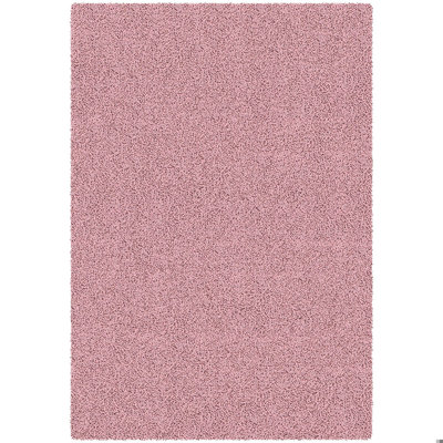 Tapis rose en coton tissé à la main Ellington