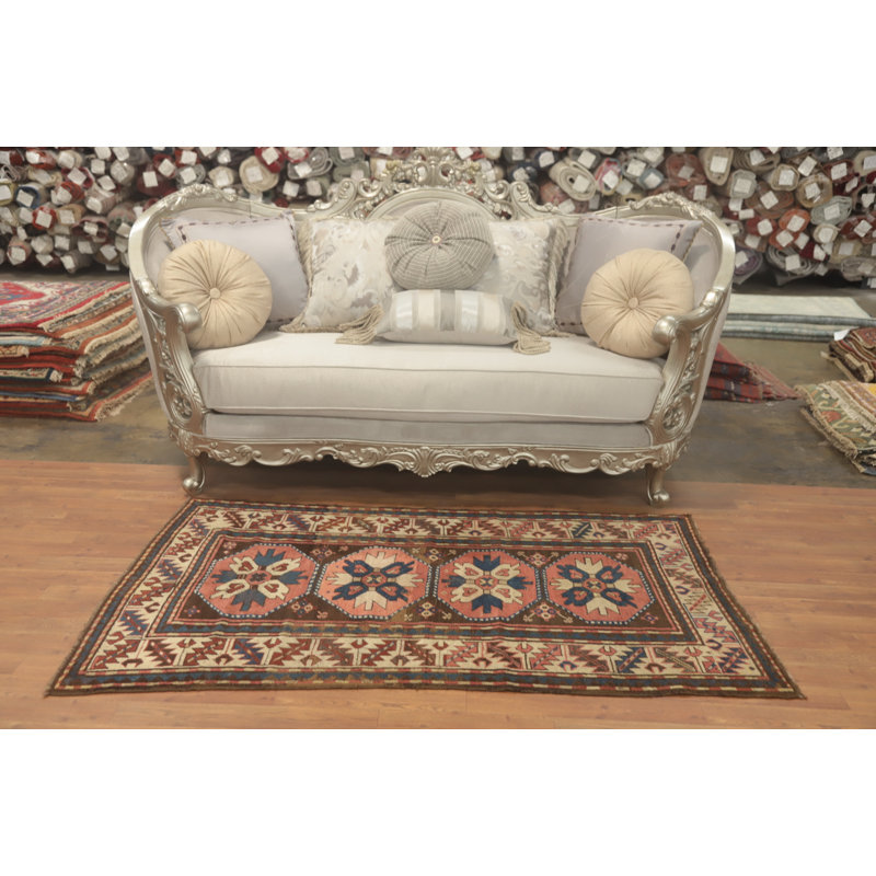 Tapis tissé à la main teint à la main 3 x 6