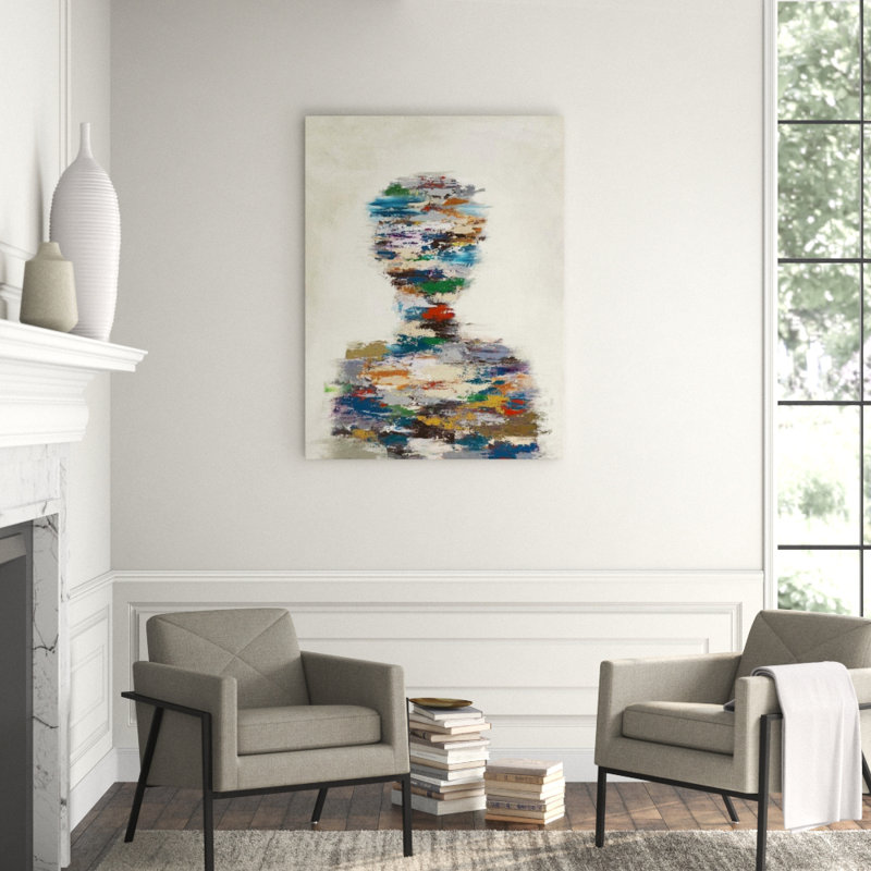 Recollection II Painting by Sara Brown, Glass Coat, 32" H x 24" W