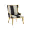 Garson 31.5" Wide Polyester Wingback Chair