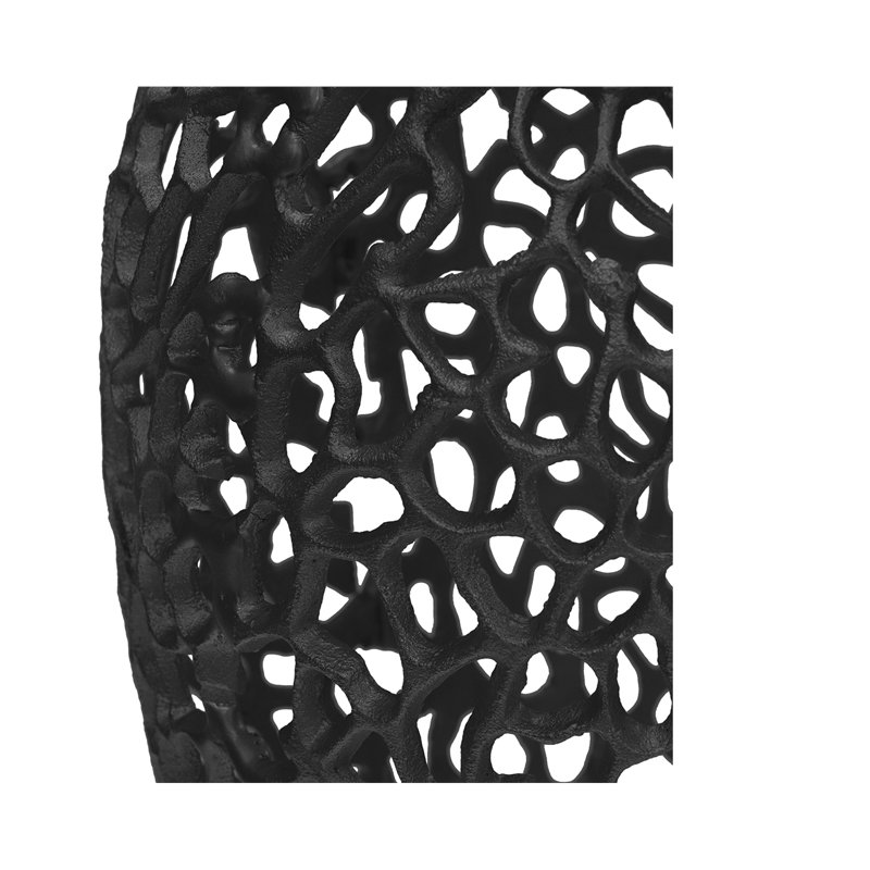 Midpines Metal Floor Vase, Black, 91cm H x 33cm x 33cm