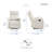Marnie 29" Modern & Contemporary Faux Leather Manual Recliner with Space-Saving Wall-Hugger Design & Integrated Magazine Pocket