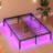 Dellaquila Metal Platform  Bed  with Charging Station and LED Lights-1514734833