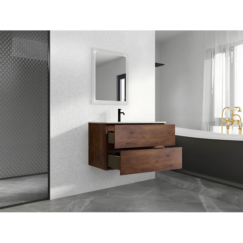 Ensemble de meuble-lavabo 2 tiroirs Modern
