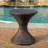 Patio/Outdoor Multi-Brown Wicker Hourgla Side Table