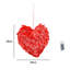 25cm Geometric Fabric Lighted Finial Ornament