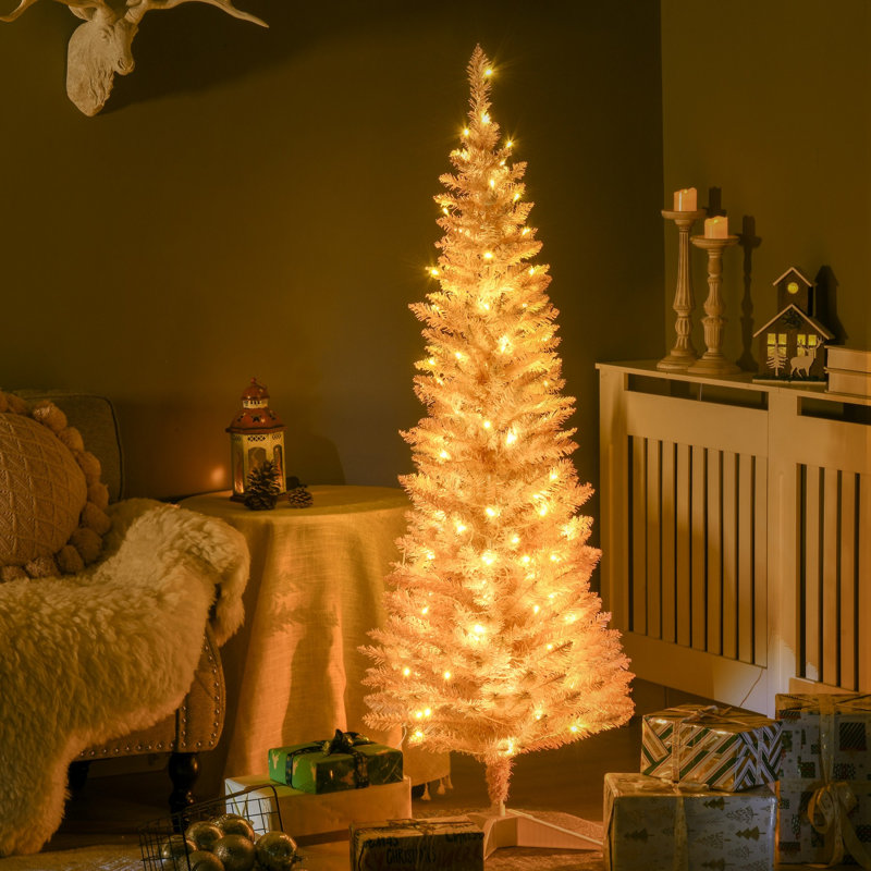 Grand sapin de Noël artificiel pré-éclairé, H 4,11 pi